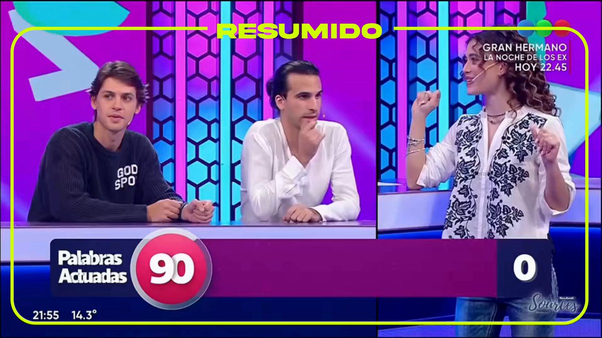 Mora Bianchi desplegó todo su talento en Pasapalabra, jugando al palabras actuadas