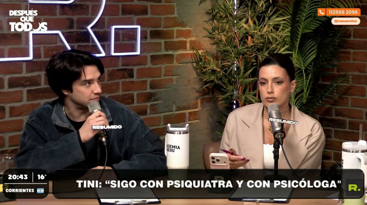 “Siento que es el ejemplo de que yo puedo estar medicada, yendo al psiquiatra y al psicólogo, e igual disfrutar y laburar”

Agus García habló sobre el mensaje de Tini acerca de su depresión y opinó qu