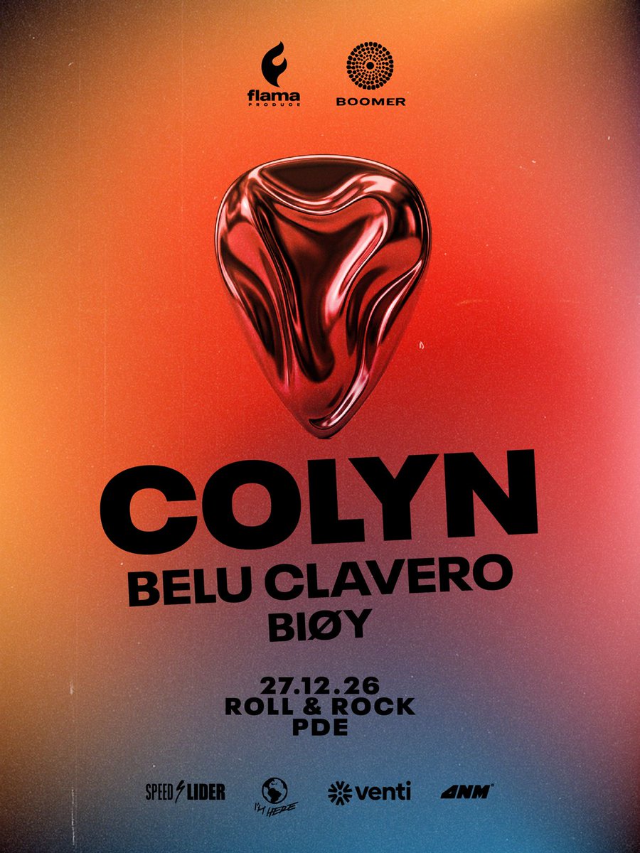 COLYN EN PUNTA DEL ESTE 🔥

El 27 de diciembre, Colyn se presenta en Punta del Este, con Belu Clavero y Biøy en el warm up.
