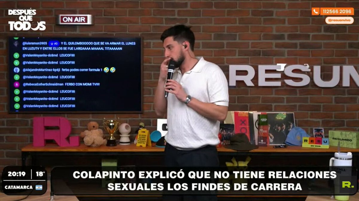 “Parece que cortaron y ahora volvieron”.

Angie Balbiani contó que, al parecer, Colapinto volvió con Maia Reficco. #DQT