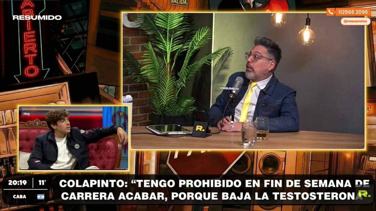 “Hay mucho verso con eso de que los futbolistas se cuidan y no tienen sexo”.

Rolo Barbano contó que Bilardo, en su momento, tampoco dejaba que los jugadores tuvieran sexo antes de un partido, pero cr