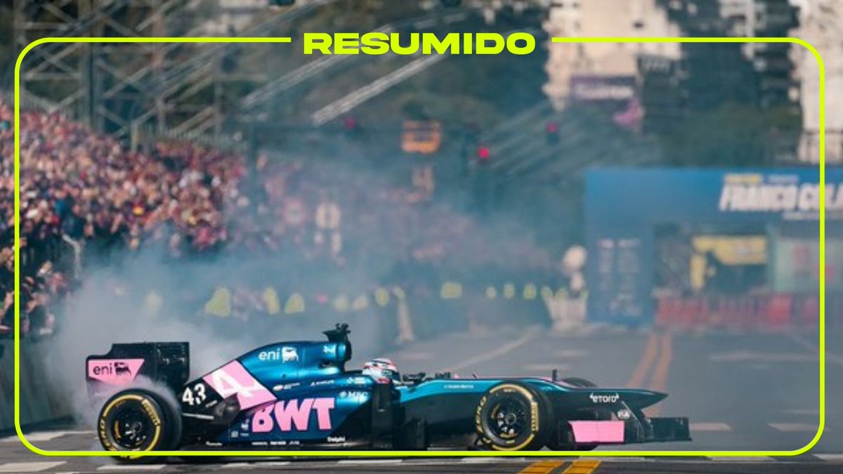🏎️ Buenos Aires quiere la Fórmula 1 en 2028 o 2029.

La Ciudad proyecta ingresos de US$ 500 millones por un Gran Premio, similar al impacto de Madrid