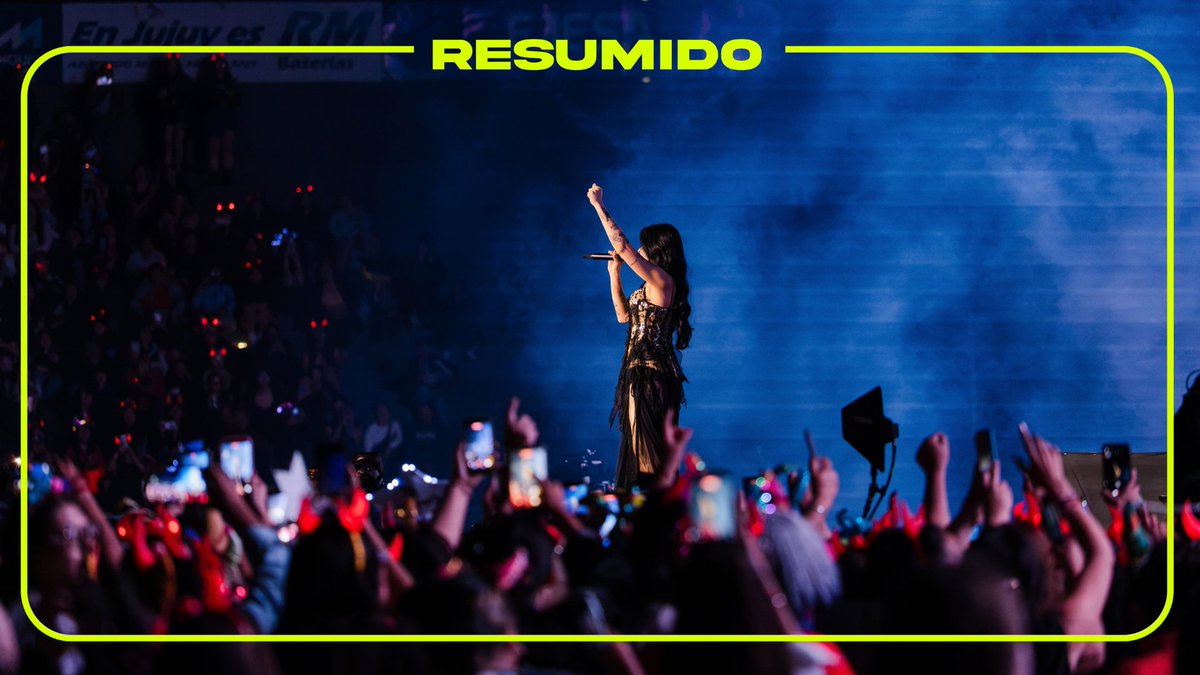 🔥 FOTÓN PARA EL RECUERDO 

Postal exclusiva que nos dejó el show de Cazzu en su tierra natal