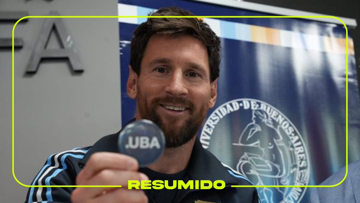Messi recibió el Doctorado Honoris Causa de la UBA el mismo día que se retira de la Selección Argentina