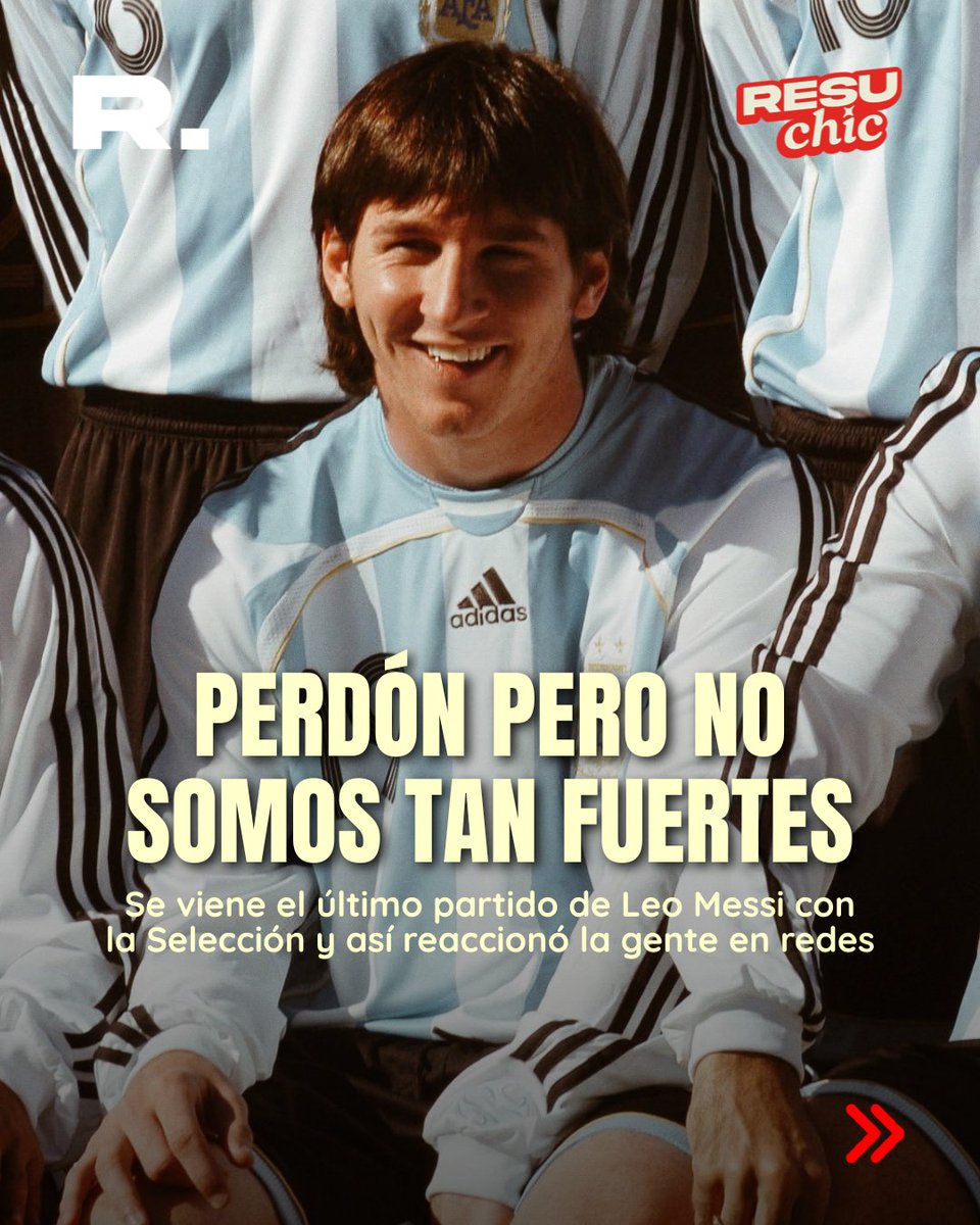 NO ESTAMOS LISTOS PARA ESTO 

⚽️ Leo Messi juega su último partido con La Selección Argentina y esta es la reacción de la gente en redes