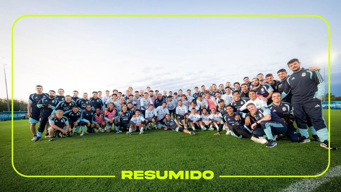 "Gracias, Argentina, por cada abrazo, cada canción, cada bandera y cada vez que el himno nos hizo sentir que no estábamos solos. Gracias por acompañarnos en los momentos felices y por sostenernos cuan
