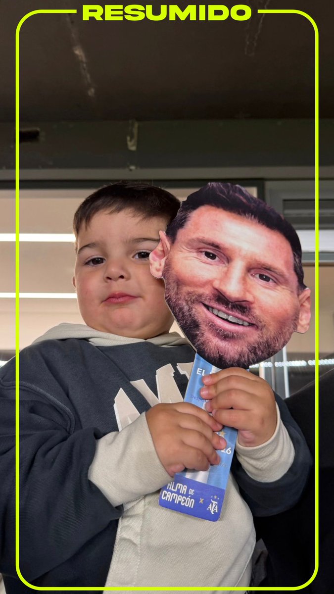 Benja tampoco se quería perder la despedida de Messi 😍