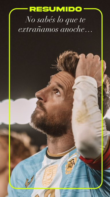 "No sabés lo que te extrañamos anoche"

Después de una noche tan especial, Leo Messi recordó a su papá, Jorge, con este mensaje