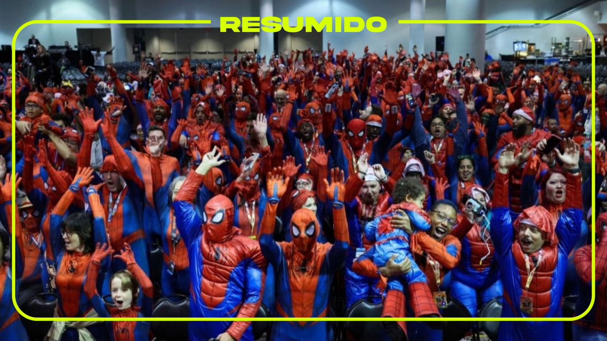🕷 Nueva York juntó 649 Spider-Man en la Comic Con para romper el récord mundial.
Pero no pudieron superar a Argentina que rompió el record con 685 en el Obelisco en 2023.
Qué triste es no ser argent