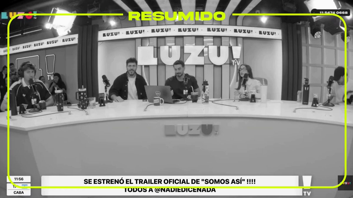 Nadie Dice Nada reaccionó en vivo al trailer de su serie "Somos Así"