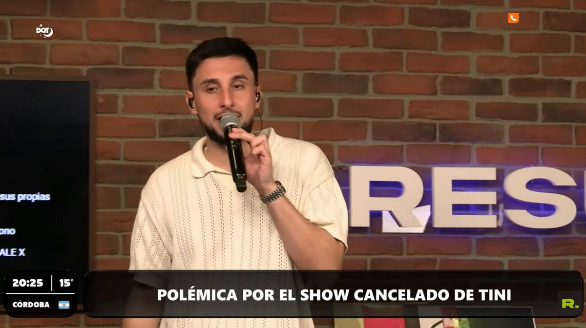 "Se sospecha que Aquiles Sojo está haciendo todo lo posible para sabotearle la gira"

Rolo Barbano habló sobre la cancelación del show de Futttura en Miami y recordó que Tini ya adelantó que, en algún