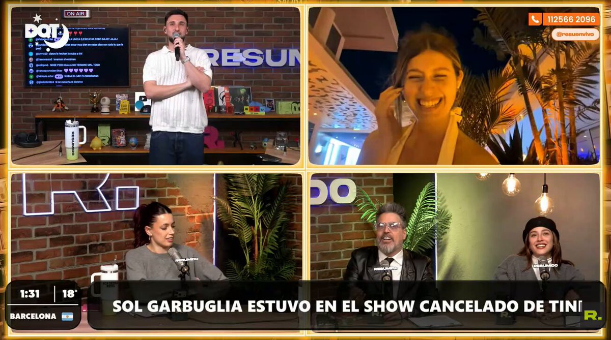 "Primero nos dijeron que ni ellos sabían qué había pasado y después nos dijeron que había problemas con el escenario de Futttura"

Sol Garbuglia, conocida como Sunshine en la comunidad de Luzu, contó 