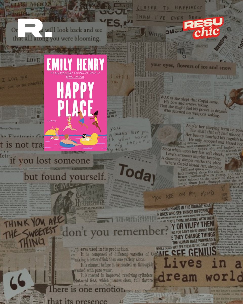 Y todavía hay más...
Hay otros romances literarios en desarrollo y Emily Henry parece estar conquistando la pantalla.
🏖️ Happy Place — Emily Henry
Harriet y Wyn terminaron su relación, pero sus ami
