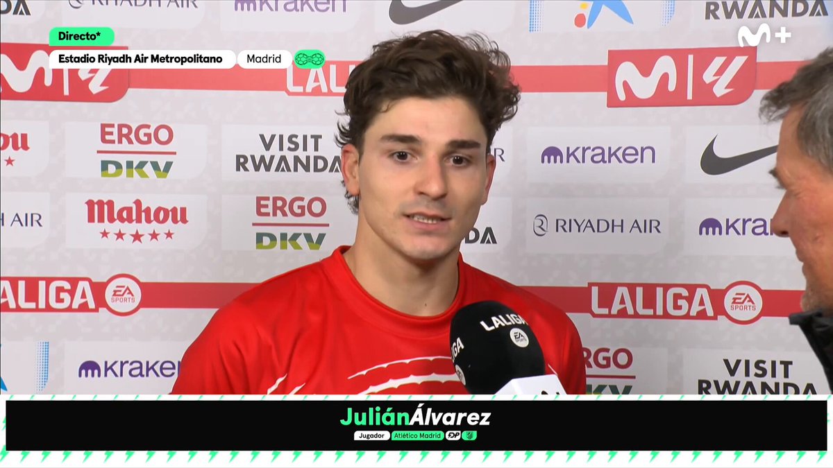"QUIERO PEDIR DISCULPAS POR MIS DICHOS DURANTE EL MUNDIAL. FUE UNA ERROR DE MI PARTE"

Julián Álvarez le pidió disculpas a los hinchas del Atlético Madrid por los dichos sobre su posible salida dele q
