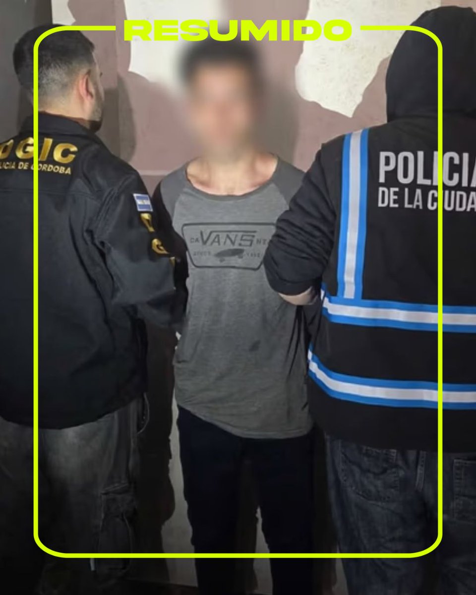 🚨 DETUVIERON EN CABA A UN SOSPECHOSO DE DOS FEMICIDIOS

Renato Iván Tavella fue detenido en un hotel de Monserrat. Lo investigan por los asesinatos de Daniela Villalba, en Córdoba, y Tatiana Fernández