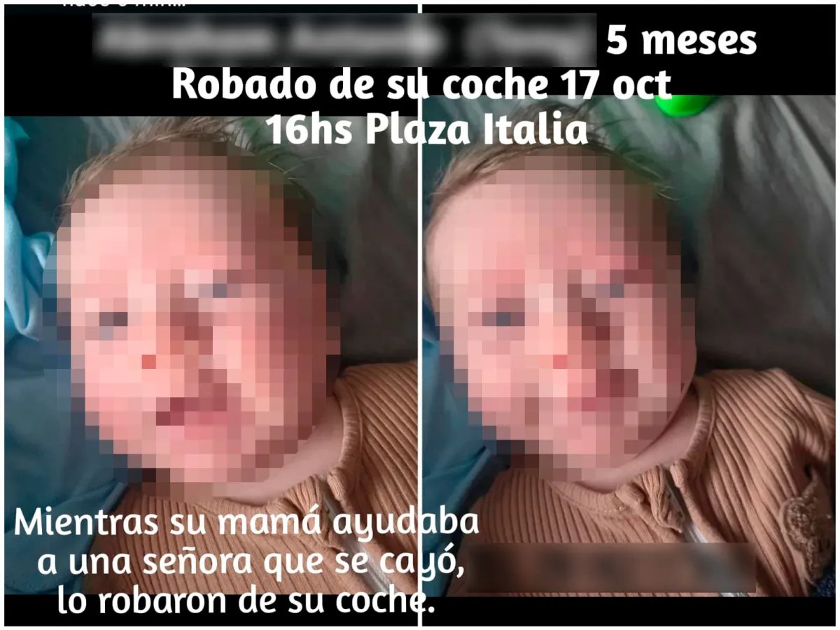 Desesperado, el supuesto padre le contó lo ocurrido a su hermana y juntos comenzaron una campaña en redes sociales para encontrar al bebé
Publicaron sus fotos, su nombre y el lugar donde supuestament