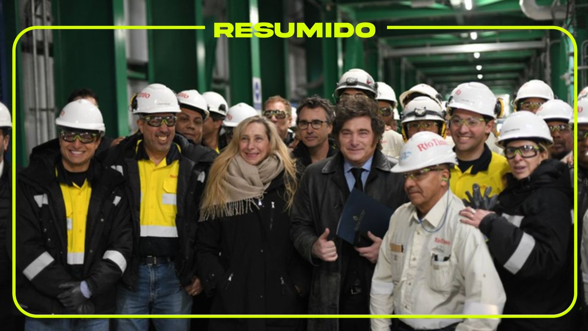 Javier y Karina Milei recorrieron la planta Río Tinto en Catamarca

La visita presidencial se dio en el contexto del día del Minero