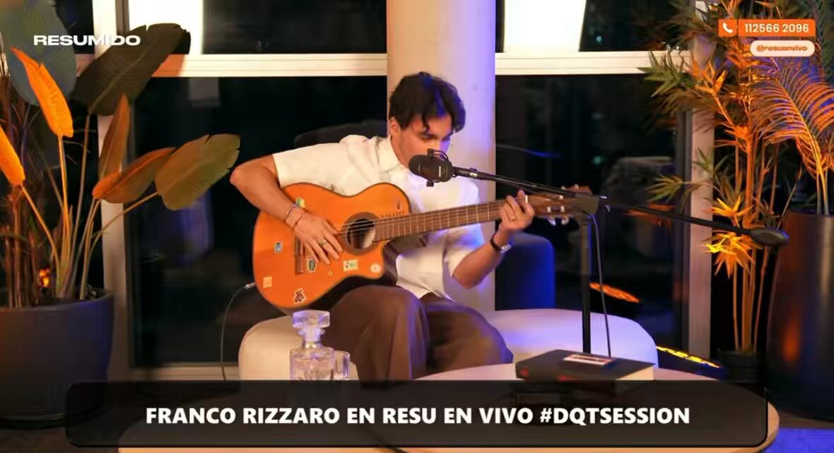 Fran Rizzaro fue parte de las DQT Sessions, cantó “Nada es lo mismo”