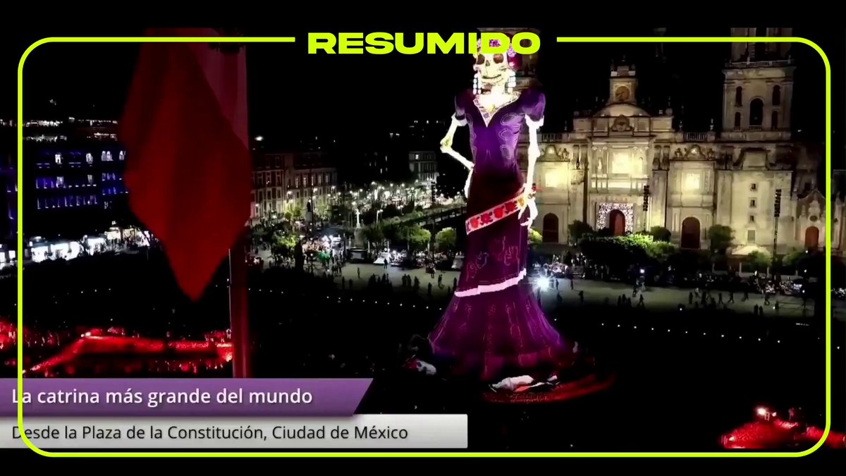 Una Catrina de 33,4 metros en México rompió el récord Guinness de la Catrina más grande del mundo