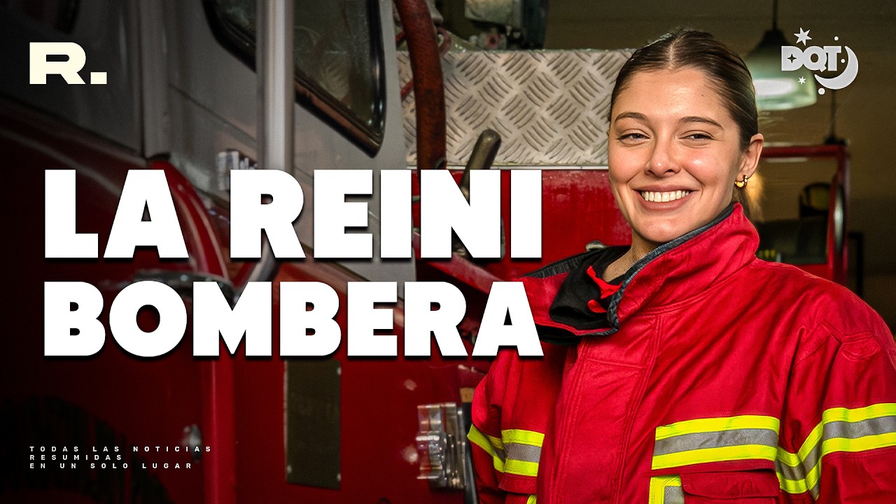 LA REINI BOMBERA POR UN DIA: SOFI GONET ENTRE BOMBEROS VOLUNTARIOS