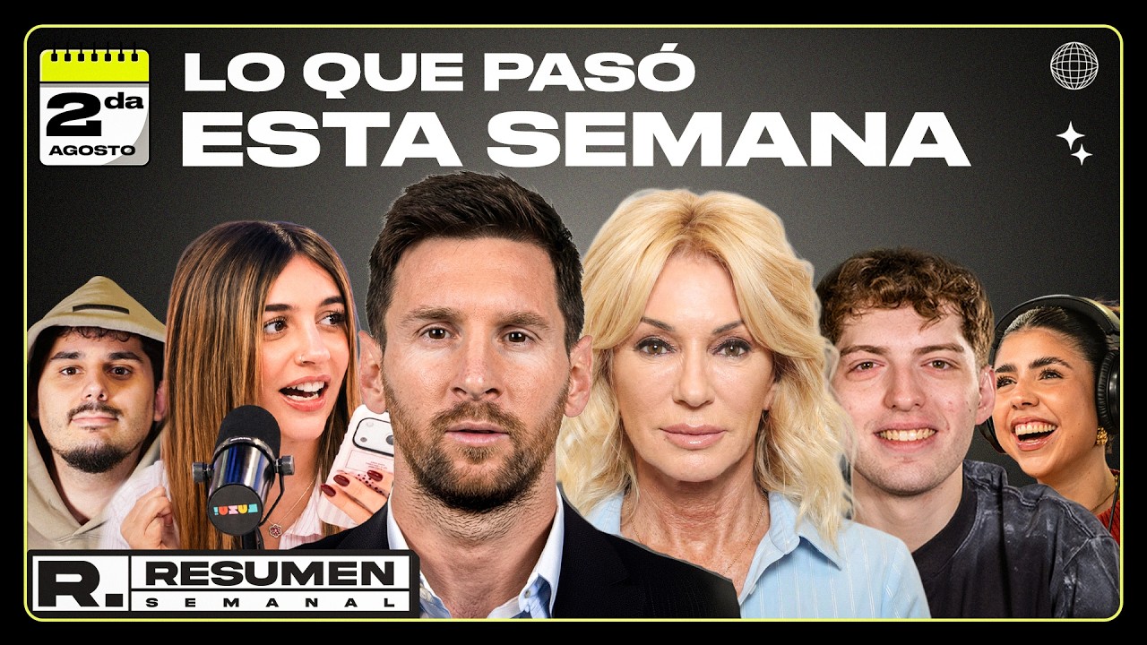 RESUMEN SEMANAL: MESSI DESPIDIÓ A SU PAPÁ, EL CASAMIENTO DE TINI Y DE PAUL Y ¿FARMEAMOS AURA?